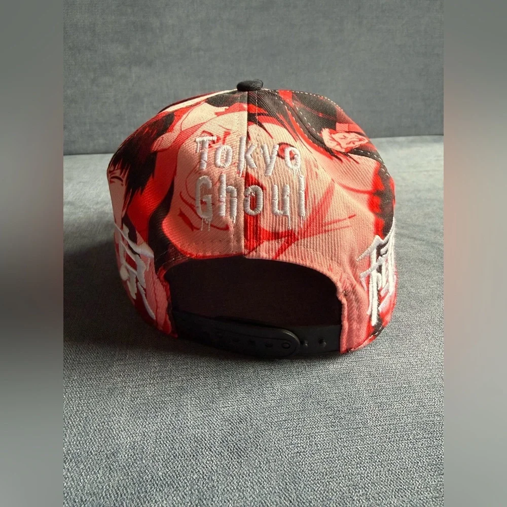 Tokyo Ghoul Ken Kaneki Sublimated Snap Back Hat Unisex One Size Adjustable Anime